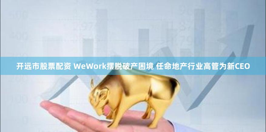 开远市股票配资 WeWork摆脱破产困境 任命地产行业高管为新CEO